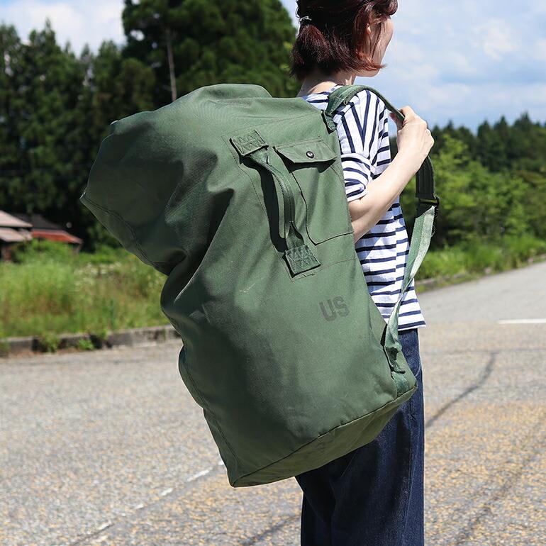 ミリタリー 軍放出品 ダッフルバッグ USED リュック 大容量 米軍