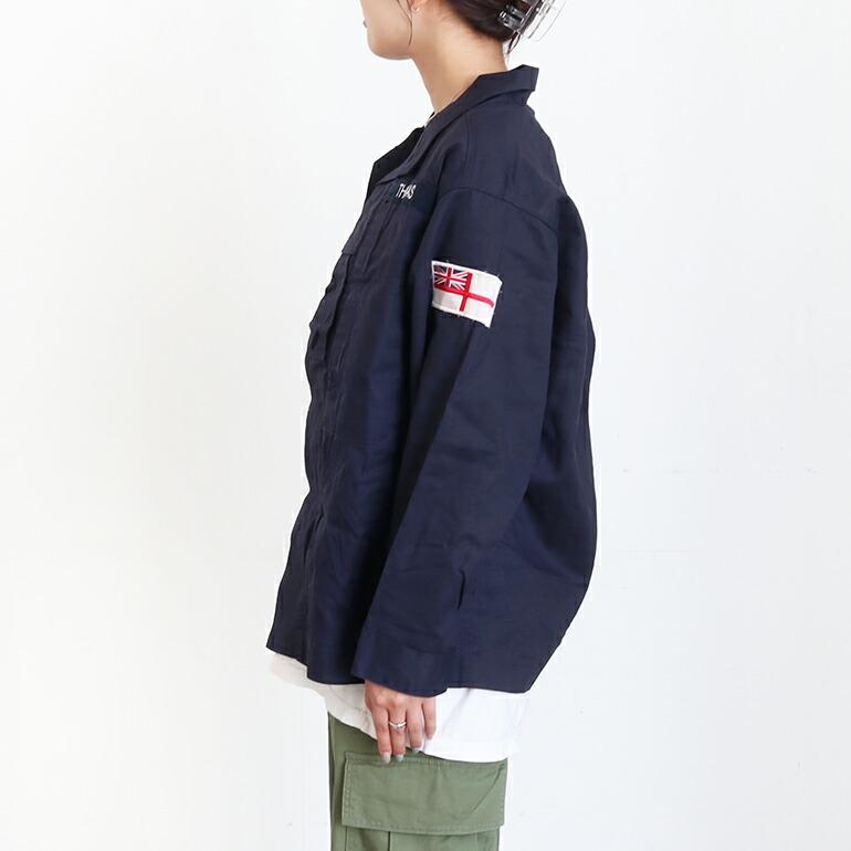 軍放出品 ミリタリー ジャケット ネイビー USED イギリス軍 海軍 ROYAL