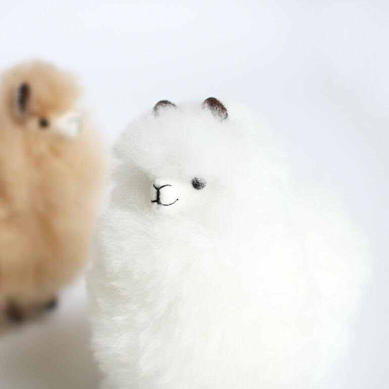 ぬいぐるみ アルパカ ミニ 原毛 ハンドメイド ペルー MAITE マイテ