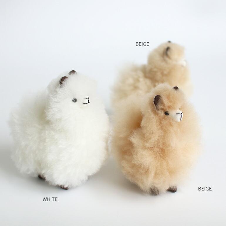 ぬいぐるみ アルパカ ミニ 原毛 ハンドメイド ペルー MAITE マイテ
