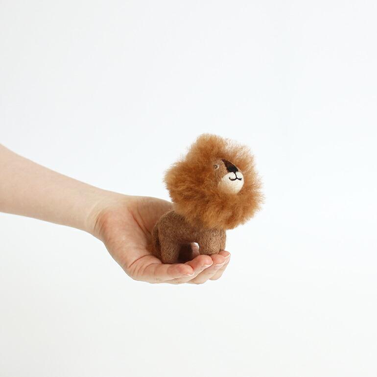 ハンドメイド 手作り ライオン 人形 ブラウン MAITE｜ミニライオン/ぬいぐるみ ハンドメイド - CDC GENERAL STORE