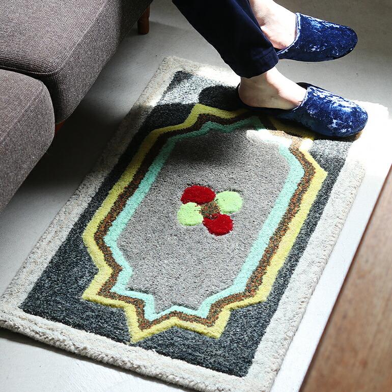 玄関マット カラフル マルチマット インテリア プエブコ PUEBCO MULTI PATTERN MAT マルチパターンマット Large ラージサイズ | PUEBCO | 01