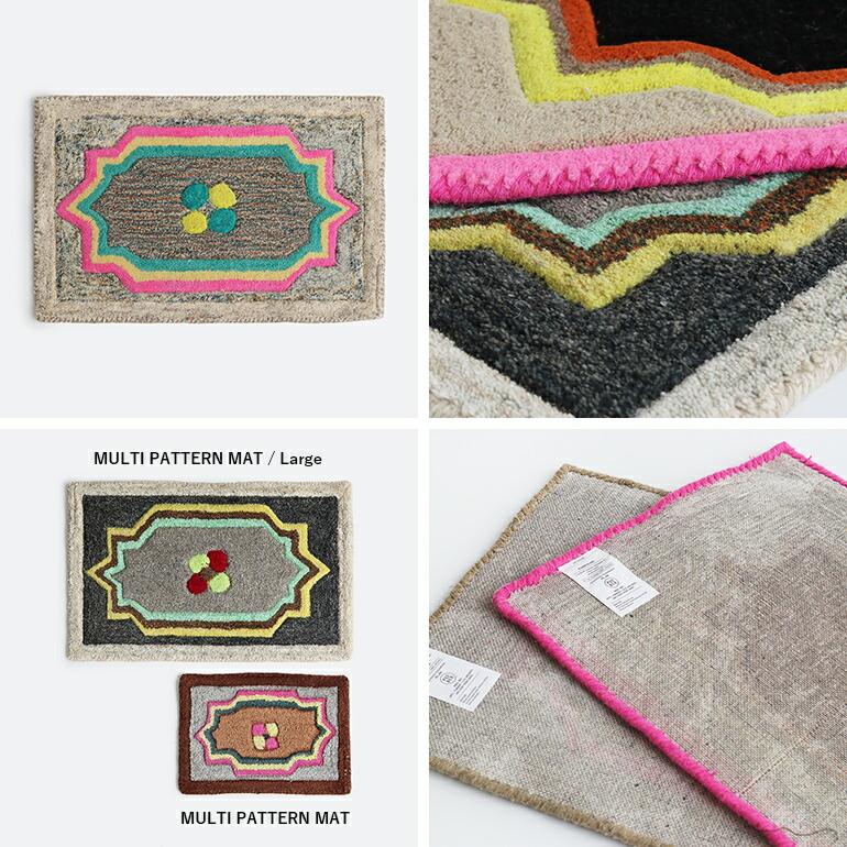 玄関マット カラフル マルチマット インテリア プエブコ PUEBCO MULTI PATTERN MAT マルチパターンマット Large ラージサイズ | PUEBCO | 02