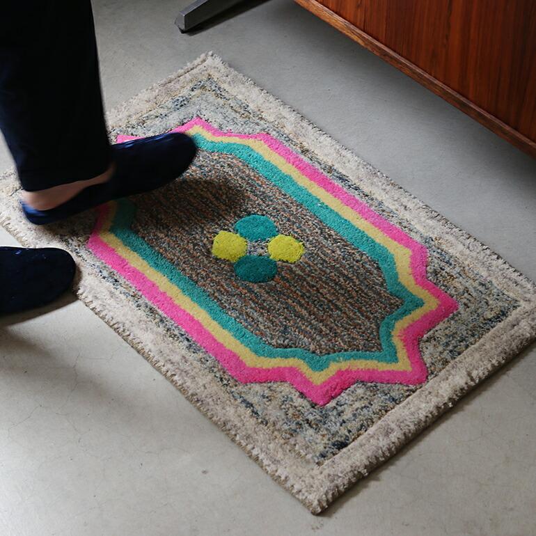 玄関マット カラフル マルチマット インテリア プエブコ PUEBCO MULTI PATTERN MAT マルチパターンマット Large ラージサイズ | PUEBCO | 04