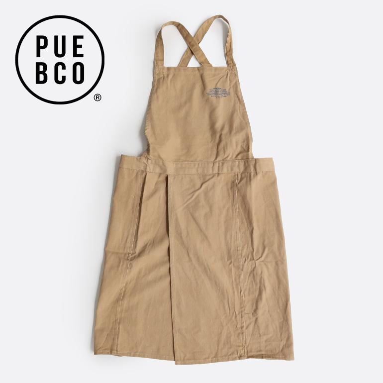 エプロン PUEBCO プエブコ おしゃれ スリット キッチン ブラウン メンズ レディース アウトドア 大きめ POTTERS APRON | PUEBCO