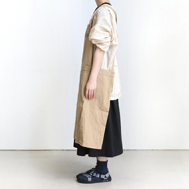 エプロン PUEBCO プエブコ おしゃれ スリット キッチン ブラウン メンズ レディース アウトドア 大きめ POTTERS APRON | PUEBCO | 06