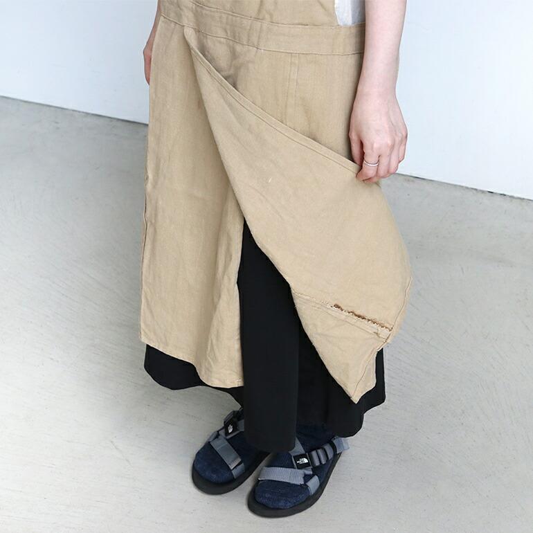 エプロン PUEBCO プエブコ おしゃれ スリット キッチン ブラウン メンズ レディース アウトドア 大きめ POTTERS APRON | PUEBCO | 08