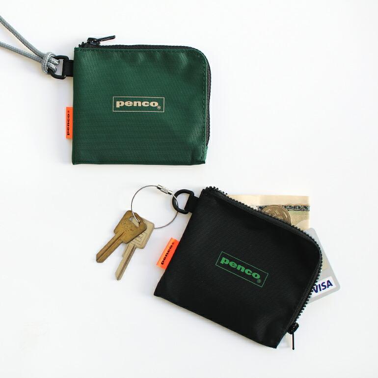 財布 ミニ コンパクト ナイロン メンズ レディース シンプル カラフル L字ファスナー アウトドア ストラップ penco ペンコ Lパース | HIGHTIDE | 06