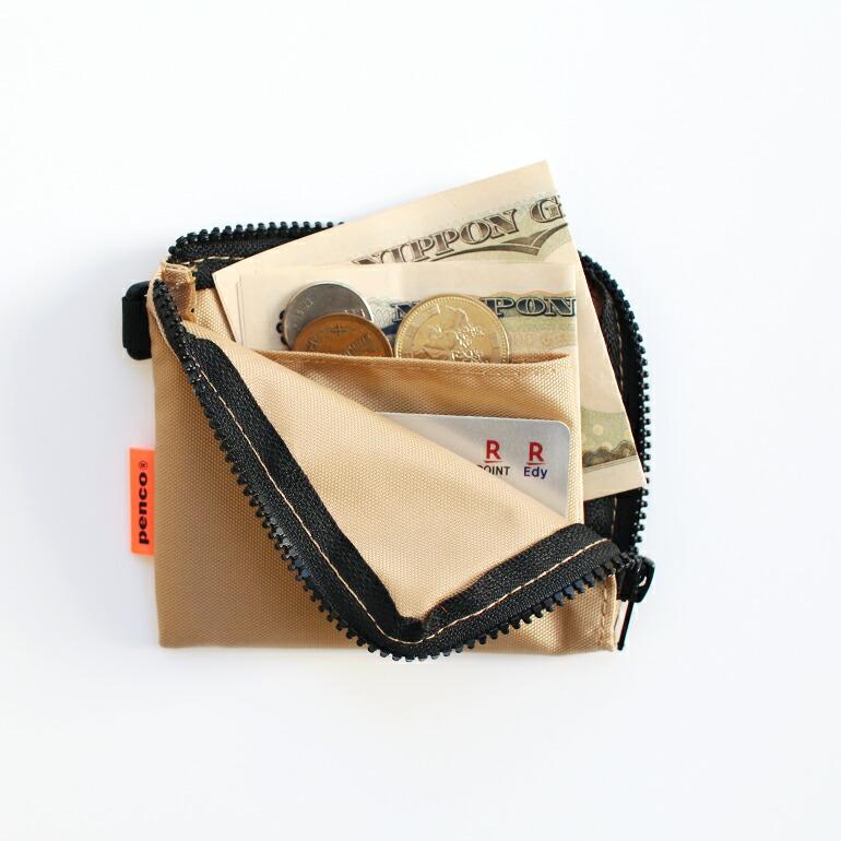 財布 ミニ コンパクト ナイロン メンズ レディース シンプル カラフル L字ファスナー アウトドア ストラップ penco ペンコ Lパース | HIGHTIDE | 07