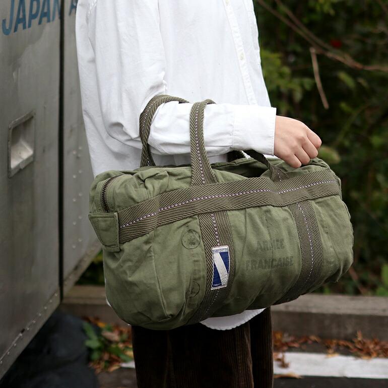 ボストンバッグ キャンバス ミリタリー 軍物 フランス軍 復刻 ボストンバッグ キャンバス ミリタリー 軍物 フランス軍 復刻