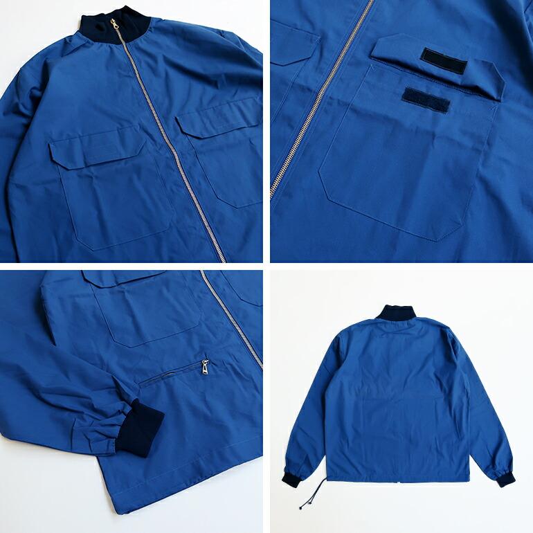ETRÉ TOKYO ミリタリーシャツジャケット ナイロン混 軽量 羽織 ブルー 軍放出品 ミリタリー ジャケット デッドストック スウェーデン軍