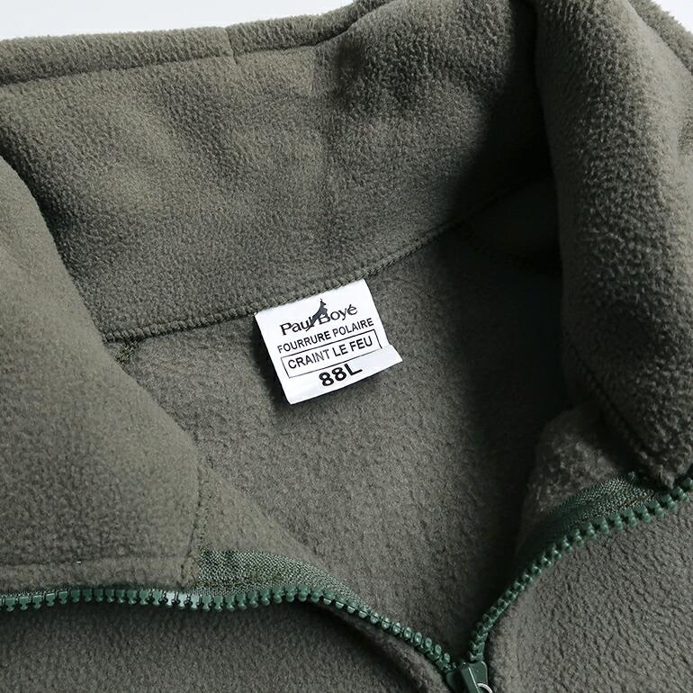 軍放出品 ミリタリー フリース ジャケット フランス軍 オリーブ USED スタンドカラー アウター | ブランド登録なし | 03