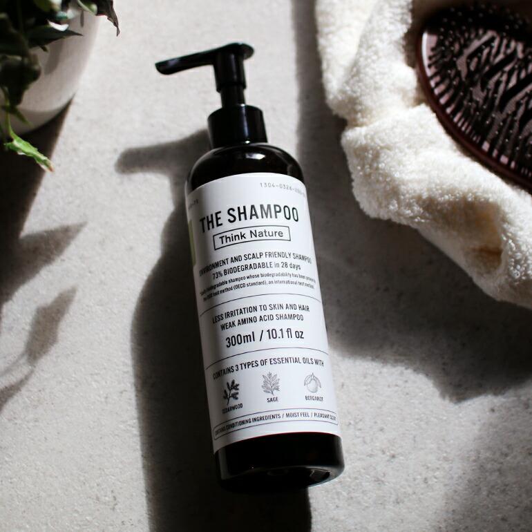 シャンプー ノンシリコン 弱酸性アミノ酸 精油 しっとり THE ザ THE Shampoo Think Nature 300ml 中川政七商店 | THE | 02