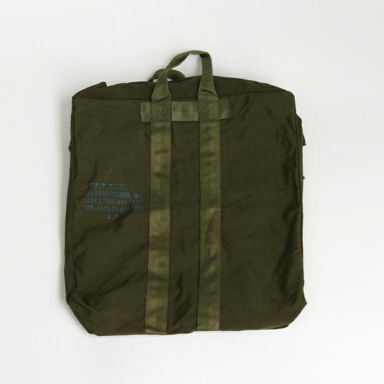 軍放出品 トートバッグ 大容量 米軍 アメリカ 空軍 ミリタリー USED USAF フライヤーズキットバッグ ナイロン ダブルジップ オリーブ | ブランド登録なし | 03