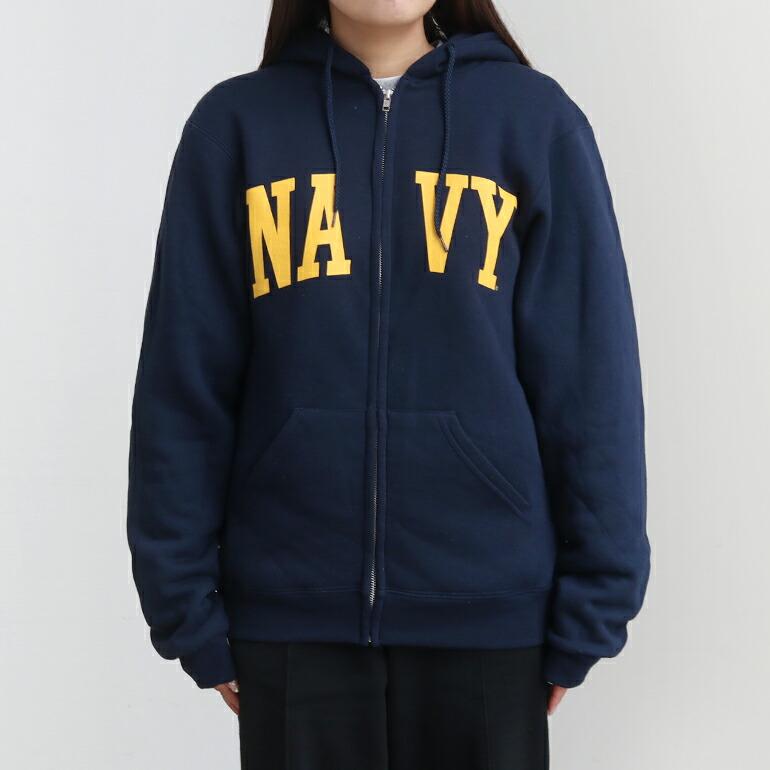 軍放出品 ミリタリー スウェット パーカー ジップ U.S. NAVY アメリカ