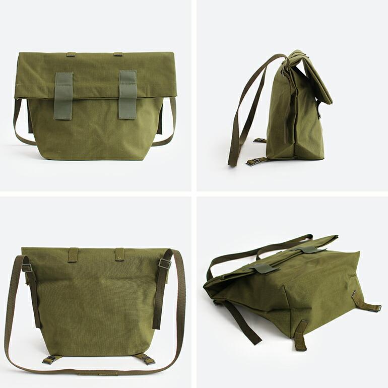 軍放出品 メッセンジャーバッグ ショルダーバッグ デンマーク軍  デッドストック オリーブドラブ A4 ナイロン (ストラップUSED) | ブランド登録なし | 03