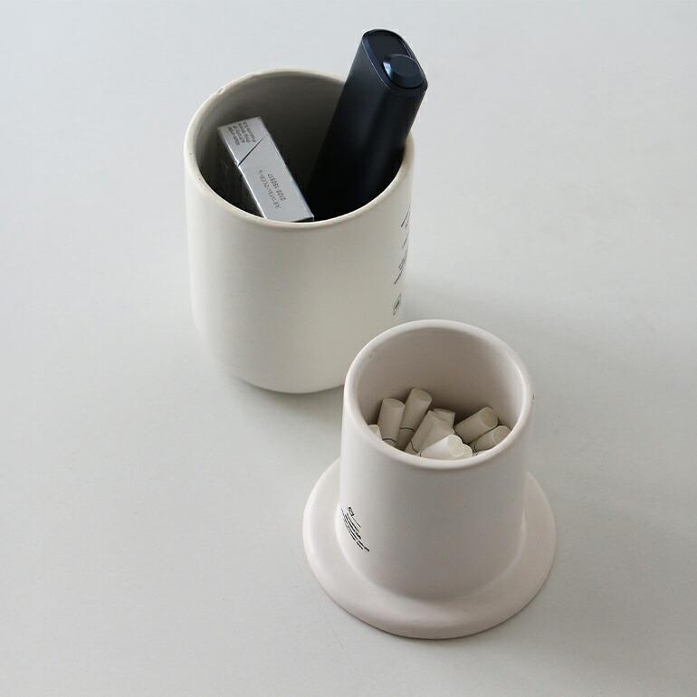 灰皿 電子タバコ アイコス おしゃれ アッシュトレイ 陶器 フタ付き