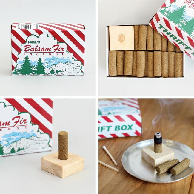 お香 インセンス 木製スタンド付 バルサムモミ 50個 リラックス リフレッシュ アメリカ製 ペインプロダクツインク BALSAM LOGS | ブランド登録なし | 01