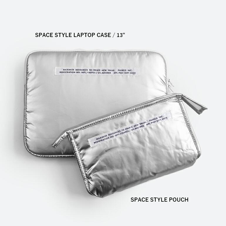PCケース タブレットケース ラップトップケース 13インチ PUEBCO プエブコ メタリック シルバー おしゃれ SPACE STYLE LAPTOP CASE / 13" | ブランド登録なし | 04