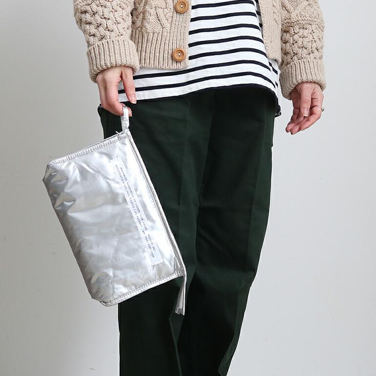 ポーチ 小物入れ メンズ メタリック シルバー PUEBCO プエブコ 中綿 マチ SPACE STYLE POUCH | PUEBCO | 05