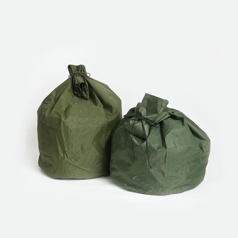 ミリタリー 軍放出品 ドライバッグ インナーバッグ 米軍 アメリカ 防水 オリーブ WATERPROOF CLOTHING BAG ラバーライニング USED | ブランド登録なし