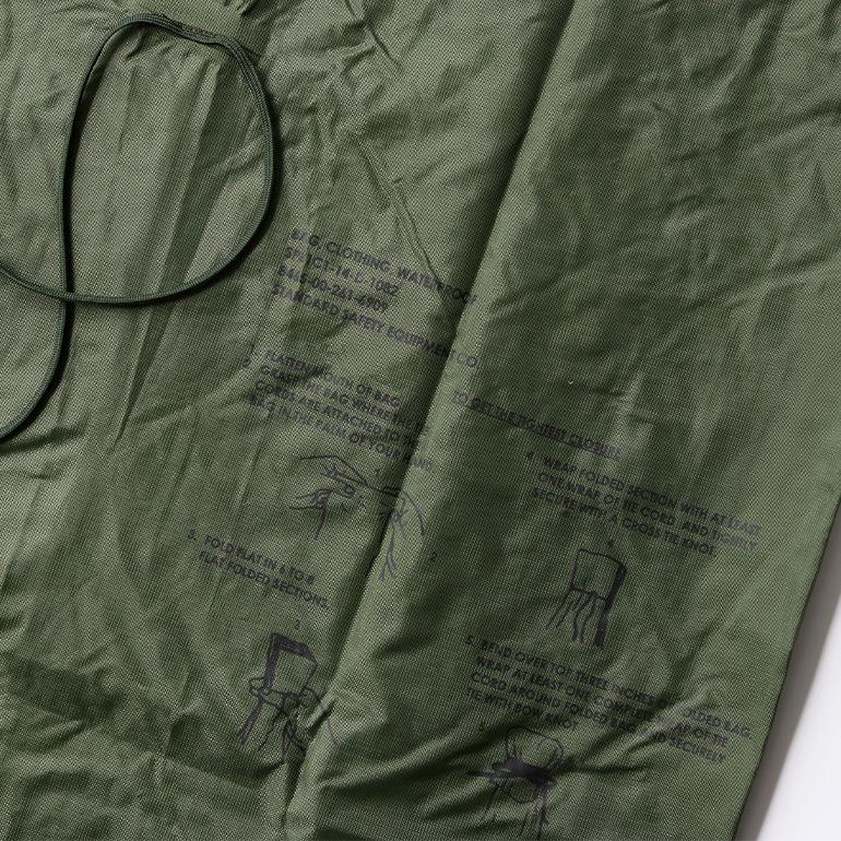 ミリタリー 軍放出品 ドライバッグ インナーバッグ 米軍 アメリカ 防水 オリーブ WATERPROOF CLOTHING BAG ラバーライニング USED | ブランド登録なし | 07