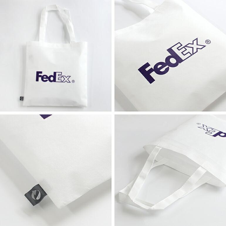 エコバッグ FedEx アメリカ USA 不織布 ホワイト サステナブル ECO BAG | ブランド登録なし | 01