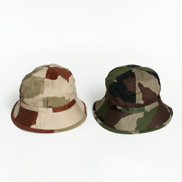 ミリタリー 軍放出品 帽子 ハット ブッシュハット カモ柄 カモフラージュ デッドストック フランス軍 HBT  デザートカモ/CCEカモ | ブランド登録なし | 04