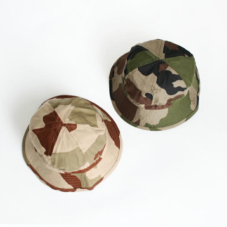 ミリタリー 軍放出品 帽子 ハット ブッシュハット カモ柄 カモフラージュ デッドストック フランス軍 HBT  デザートカモ/CCEカモ | ブランド登録なし | 05