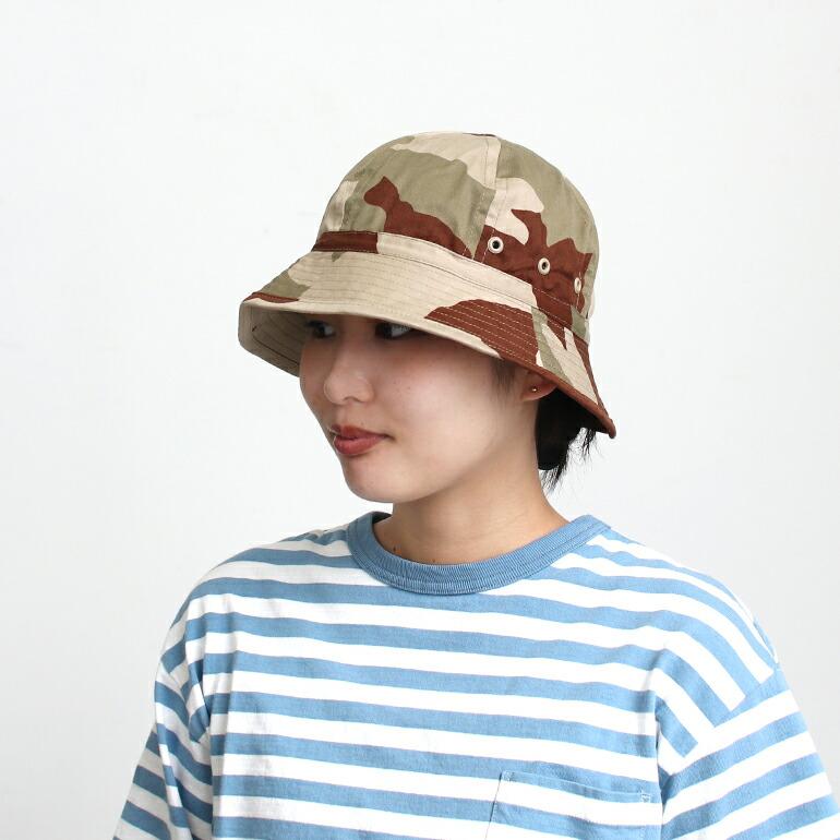 ミリタリー 軍放出品 帽子 ハット ブッシュハット カモ柄 カモフラージュ デッドストック フランス軍 HBT  デザートカモ/CCEカモ | ブランド登録なし | 11