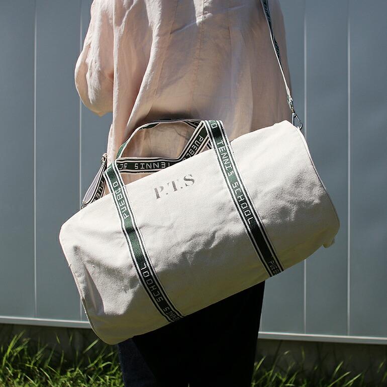 ボストンバッグ ショルダーバッグ コットン ショルダーストラップ PUEBCO プエブコ CLUBHOUSE BARREL BAG W バレルバッグ | PUEBCO | 04