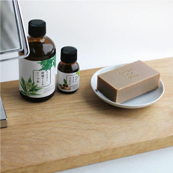 石けん 無添加 石鹸 アロマコスメ マルセイユ 洗顔料 保湿 生姜 薄荷 オリーブ 80g スキンケア しょうが百花 | ブランド登録なし | 02