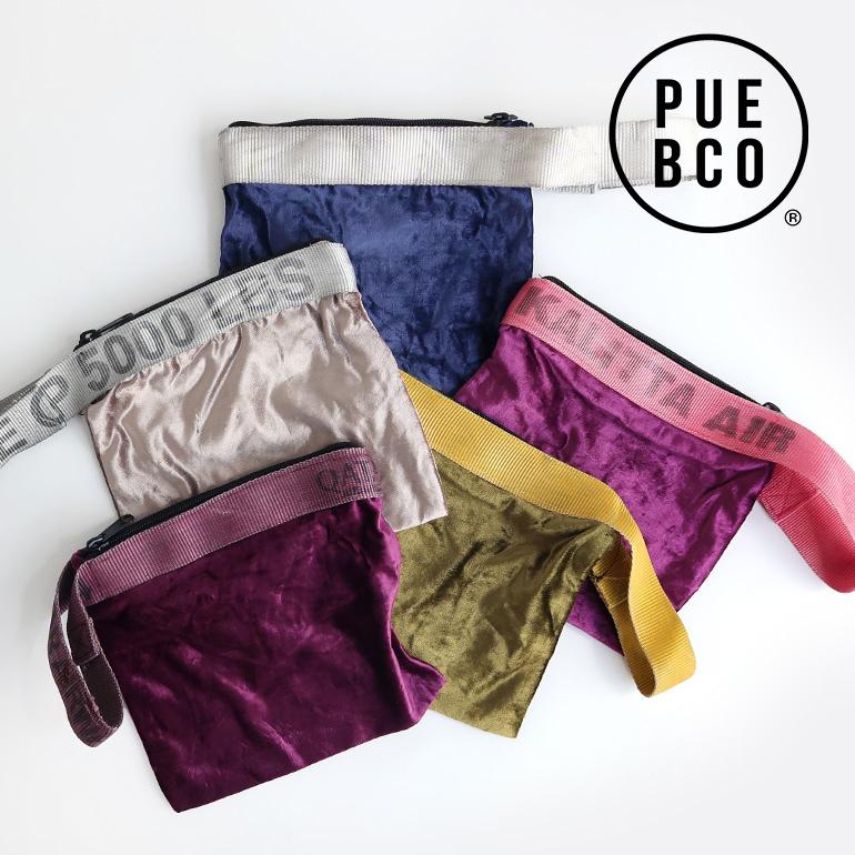 ハンドバッグ ワンハンドル ポーチ 内側ポケット付 ベロア ベルベット プエブコ PUEBCO VINTAGE SLING BELT POUCH ビンテージスリングベルトポーチ | PUEBCO