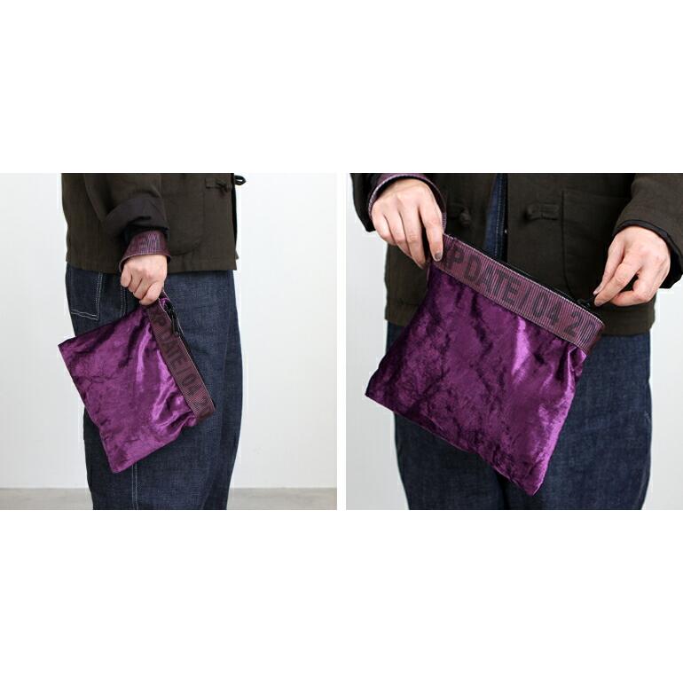 ハンドバッグ ワンハンドル ポーチ 内側ポケット付 ベロア ベルベット プエブコ PUEBCO VINTAGE SLING BELT POUCH ビンテージスリングベルトポーチ | PUEBCO | 08