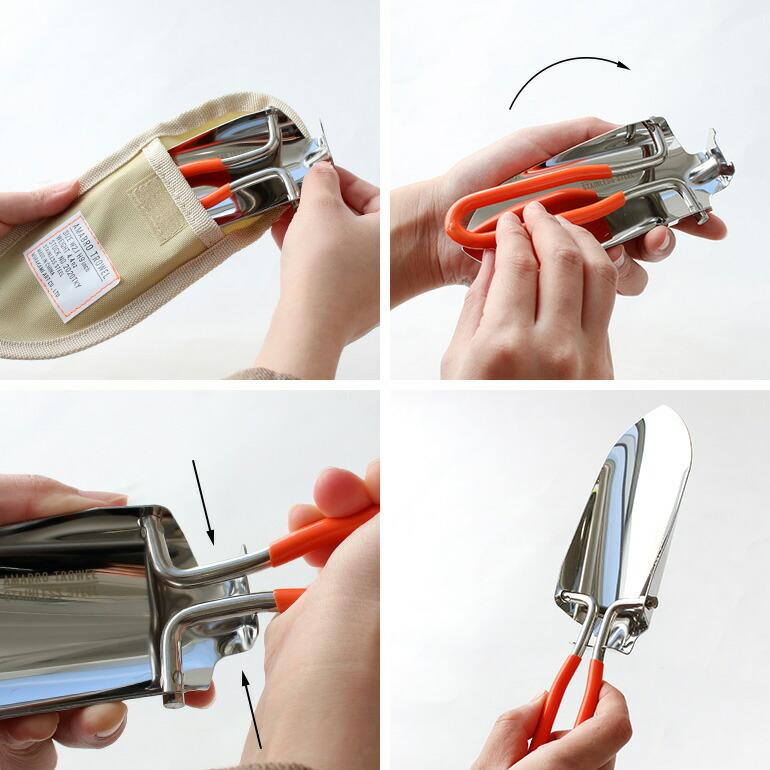 シャベル スコップ 折りたたみ 収納 アマブロ amabro TROWEL | amabro | 03