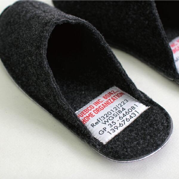 スリッパ メンズ ウィメンズ シンプル ダークグレー 無骨 22.5-25cm 25-28.5cm プエブコ PUEBCO SLIPPER(DARK GRAY) | PUEBCO | 01