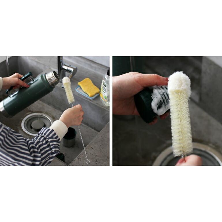 ボトルブラシ ボトルクリーナー 40cm 水筒 柄付たわし ボトル 水筒 豚毛 ドイツ製 ナチュラル レデッカー Redecker | REDECKER | 03