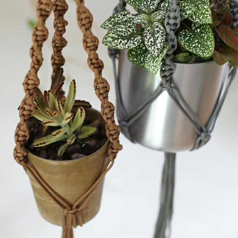 HINODE ヒノデ MACRAME SINGLE プラントハンガー S マクラメ編プラントハンギング 観葉植物 ガーデニング インテリア | ブランド登録なし | 06