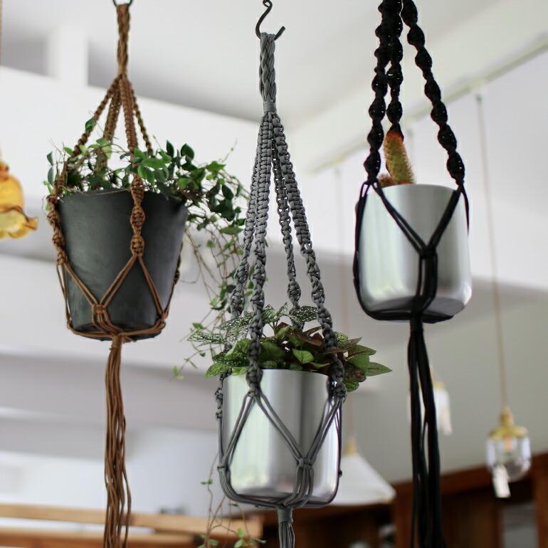 HINODE ヒノデ MACRAME SINGLE プラントハンガー S マクラメ編プラントハンギング 観葉植物 ガーデニング インテリア | ブランド登録なし | 08