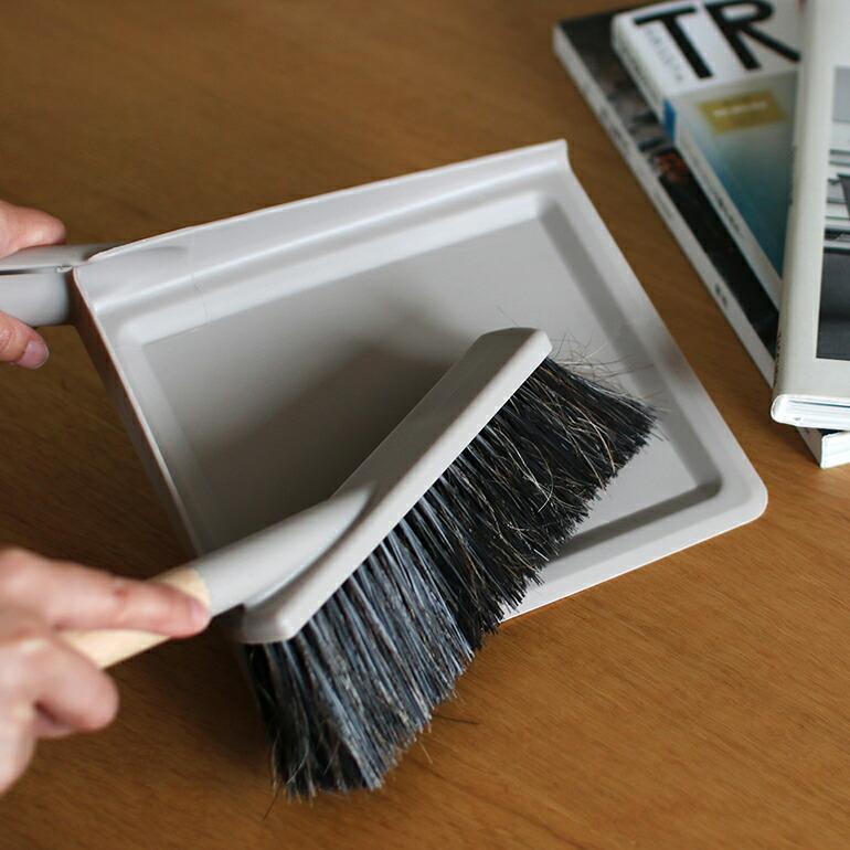 ダストパン ブラシ セット ちりとりとホウキ 馬毛 やわらかい ハンディブラシ 掃除道具 おしゃれ 北欧 スウェーデン SMART スマート DUSTPAN & BRUSH SET | smart | 03