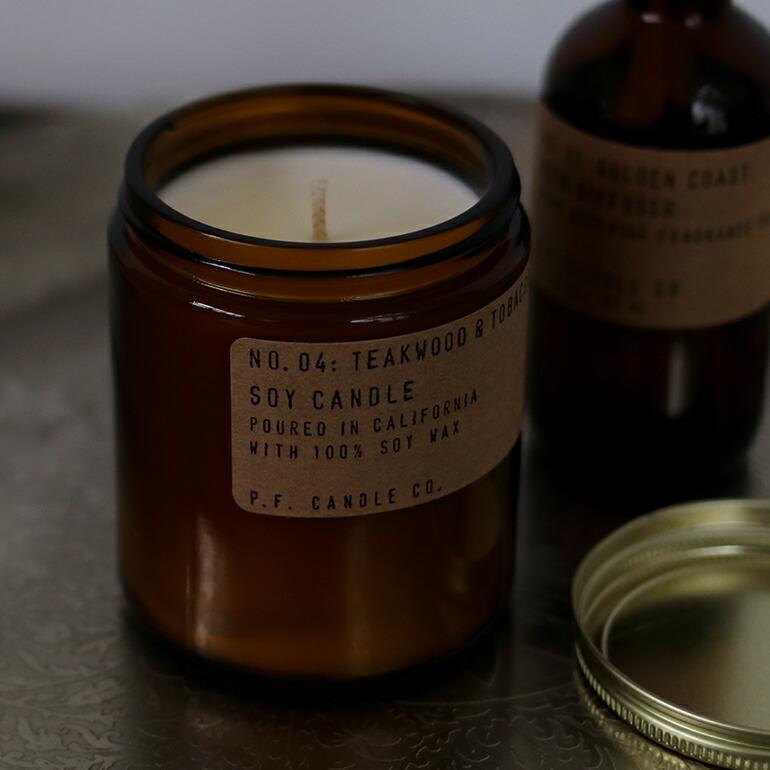 ソイワックスキャンドル 蓋付き フレグランス 芳香剤 インテリア リラックス リフレッシュ アメリカ P.F.Candle CO. ピーエフ