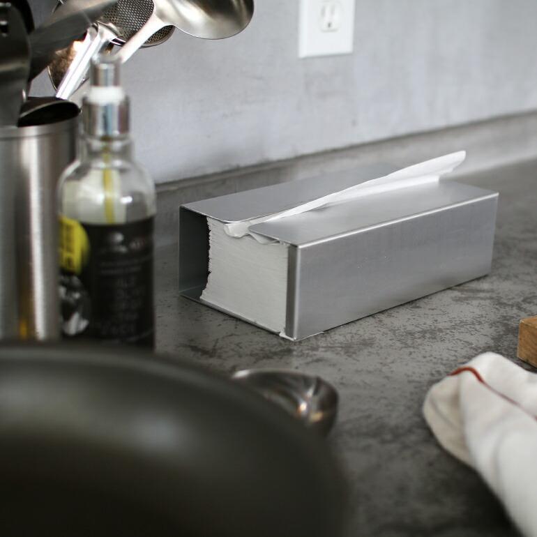 PUEBCO（プエブコ） ペーパータオルケース 置き型 壁掛け ティッシュ