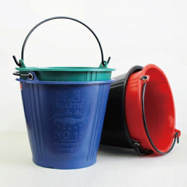 バケツ コンパクト プラスチック 掃除 ガーデニング BUFF バフ タイ製 カラーバケツ カラフル 8L | 
