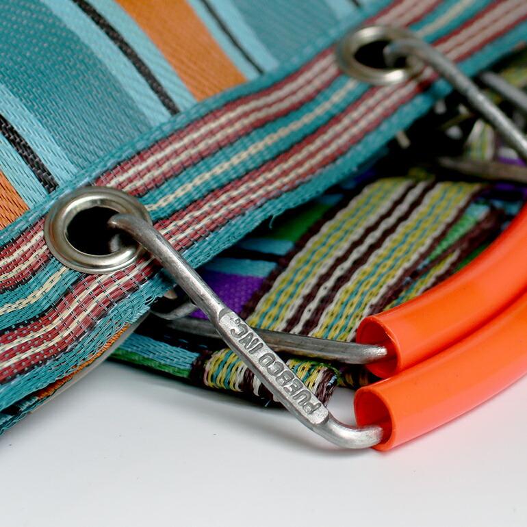 エコバッグ おしゃれ マルシェバッグ 正方形 プエブコ PUEBCO リサイクルプラスチックストライプバッグ RECYCLED PLASTIC STRIPE BAG Square | PUEBCO | 07