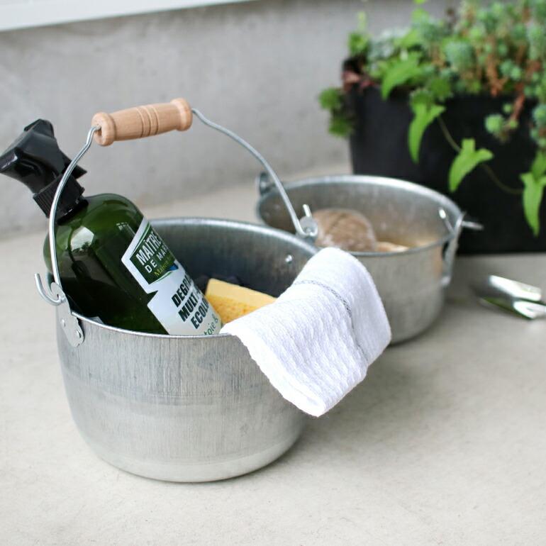 バケツ トタン 掃除道具 園芸 レトロ まつのや 松野屋 トタン豆バケツ 3.6L 大 | ブランド登録なし | 01