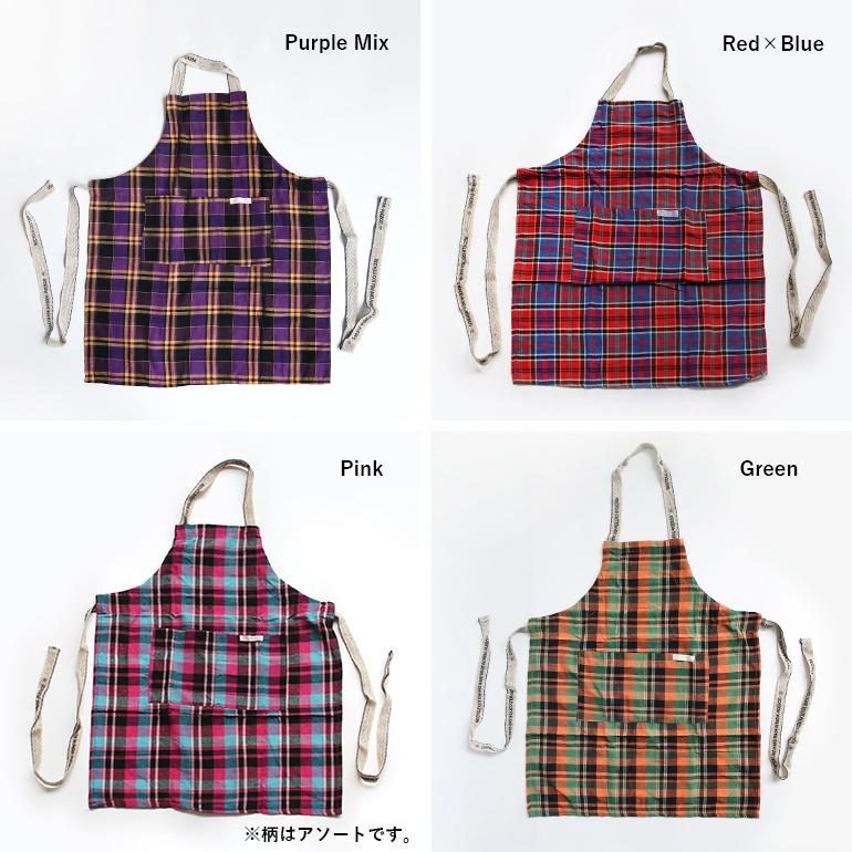 PUEBCO（プエブコ） エプロン おしゃれ チェック RECYCLE COTTON CHECK