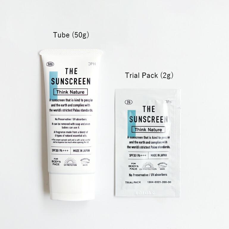 日焼け止め クリーム オーガニック SPF30 PA+++ 石鹸オフ 防腐剤不使用 THE ザ THE SUNSCREEN  Think Nature チューブ 中川政七商店 | THE | 04