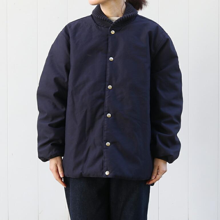 ネセサリーオアアンネセサリー　ジャケット　コート　中綿暖かい　ネイビー　2 美品 NECESSARY or UNNECESSARY（ネセサリーオアアンネセサリー） アウター