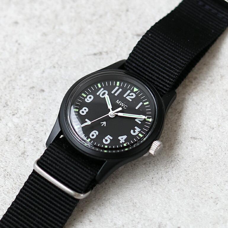 腕時計 ミリタリースタイル 蓄光 ナイロン メンズ レディース ユニセックス カジュアル ドイツ製 オリーブ ブラック MWC ミリタリーウォッチカンパニー｜cdcstores｜10