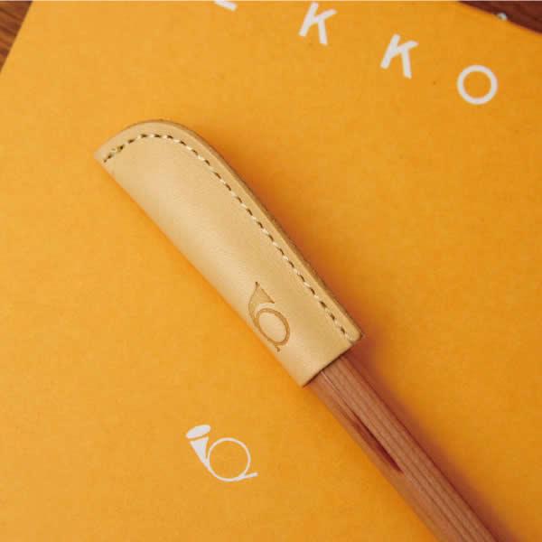 鉛筆キャップ 革 8B鉛筆用 ヌメ革  ペンシルキャップ  レザー ホルンマーク げっこうそうがざいてん 月光荘画材店 | ブランド登録なし | 01